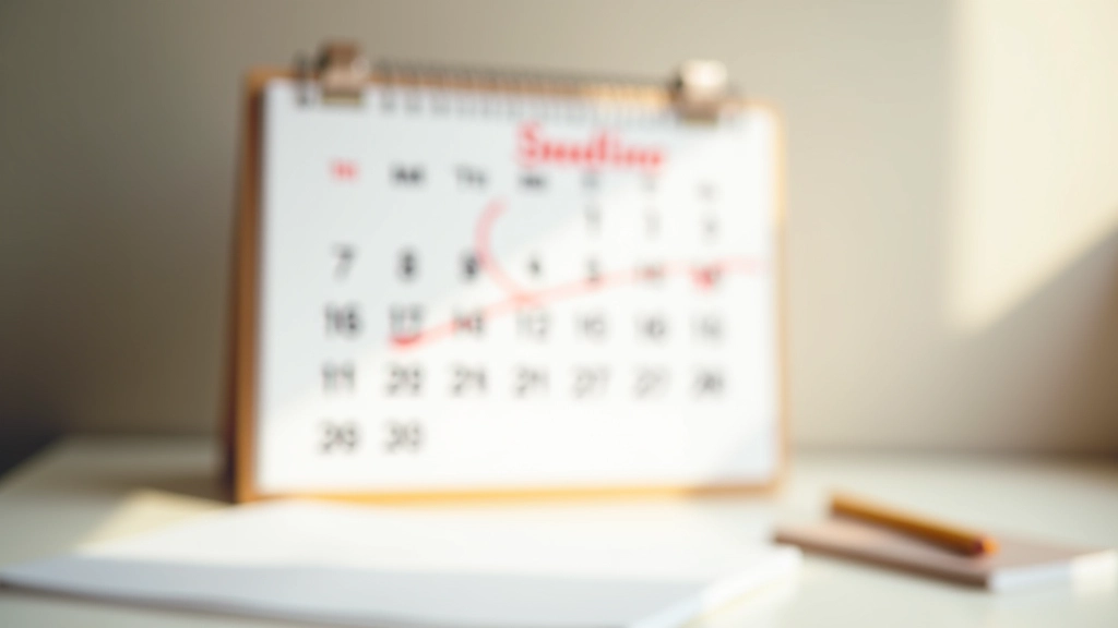 Kalender mit markiertem Abgabedatum für Steuererklärung, Bleistift und Notizen